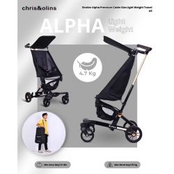 Chrisolins Stroller Alpha premium Cabin Size light weight travel A9 - SCOA9PCSLWT