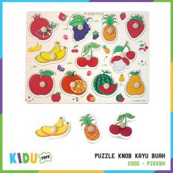 Puzzle Knob Kayu Buah 	 - PZKKBH 
