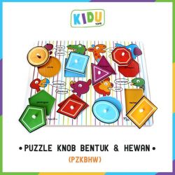 Puzzle Knob Bentuk & Hewan