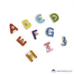 Puzzle Knob Kayu Huruf Besar 