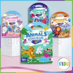 Buku Mewarnai Anak 32 Halaman Gampang Dibawa Coloring Book With Handle Kidu Toys - CBUP