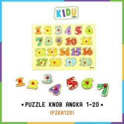 Puzzle Knob Angka 1-20 	  - PZKA120