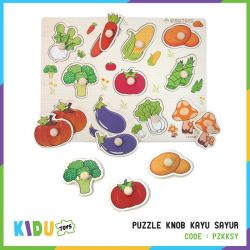 Puzzle Knob Kayu Sayur - PZKKSY