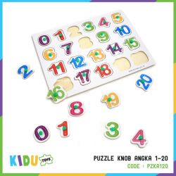 Puzzle Knob Angka 1-20 	 