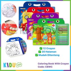 Coloring Book With Crayon Kidu Toys - CBWC